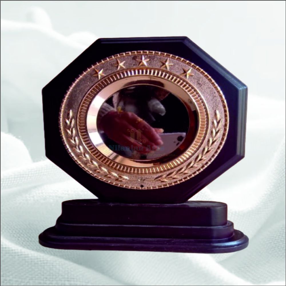 OCTAGON TROPHY WITH 6552 ROSEGOLD-