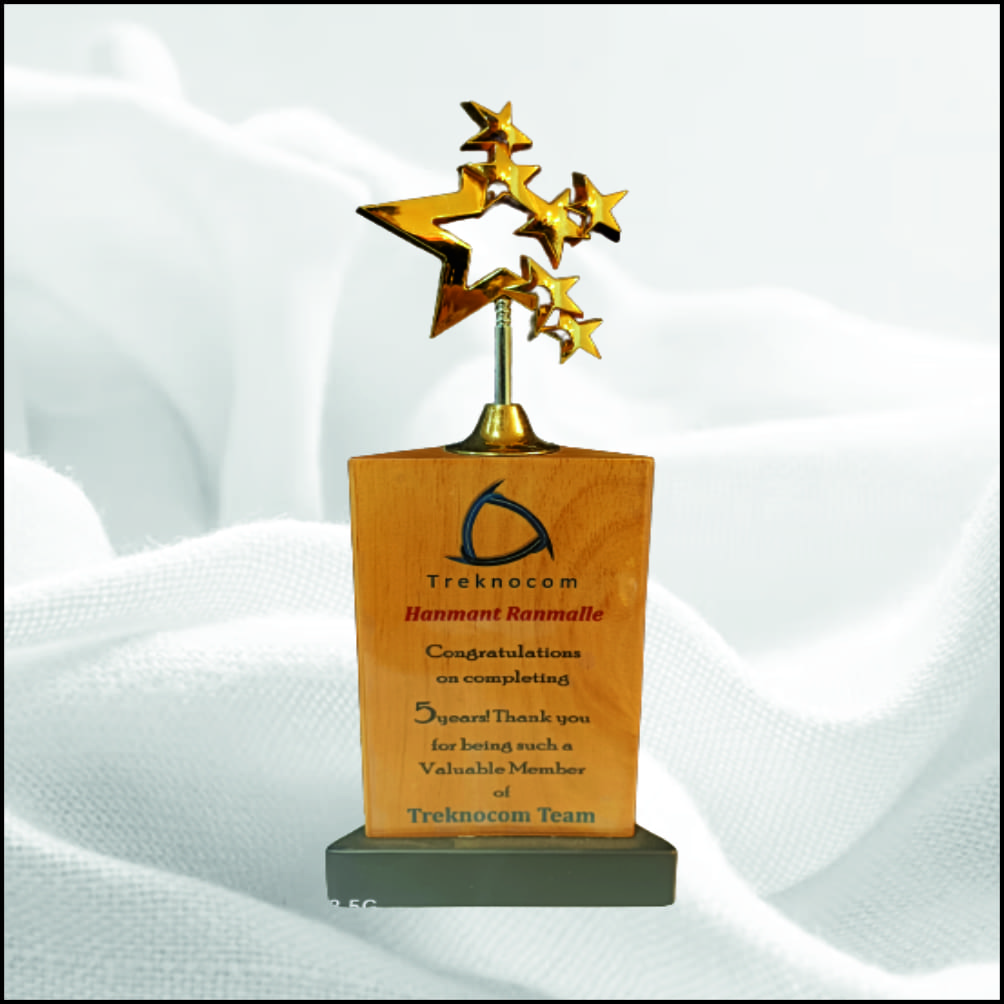 Corporate Wooden Trophy